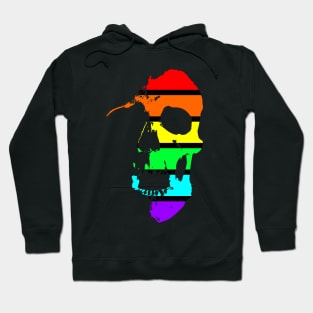 Neon Rainbow Skull Hoodie